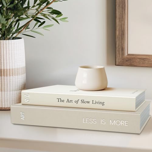 Livros Decorativos Minimalistas - Caixa De Armazenamento Para Liv...