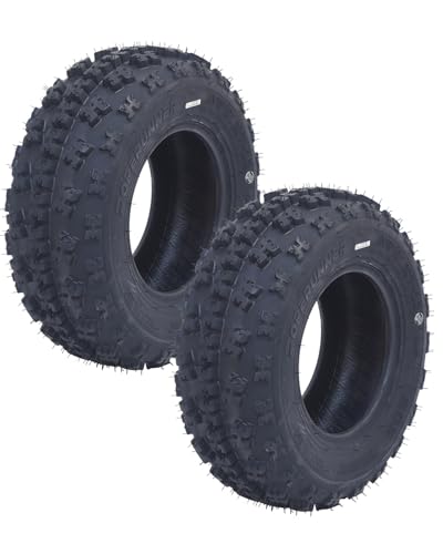 Garvee Set of 2 21x7-10 ATV/UTV Tires 21x7x10 All-Terrain 6PR Tubeless for Mud Trail & Sand Fits 10-Inch Rims