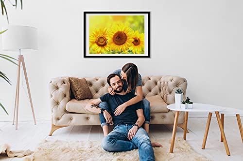 Affiche 70x50 cm Tulup et cadre MDF pour tableau décoratif moderne