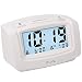 DreamSky Dual Alarm Clock With Smart Auto Nightlight, Snooze And Backlight , Dimmer , Battery Operated Alarm Clock For Bedroom , Ascending Loud Alarm Sound