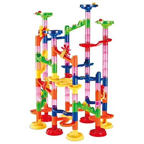 Marble RunToy, Multicolor Marble Track Race, Educational Construction Maze Block, Creative STEM Learning Toys for Kids 4-12 Ortuh