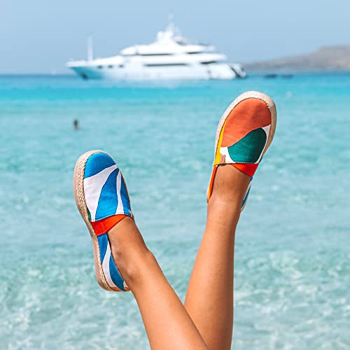 Image of UIN Shoes for Women Slip On Sneakers Comfortable Lightweight Barefoot Travel Art Painted Casual Loafers