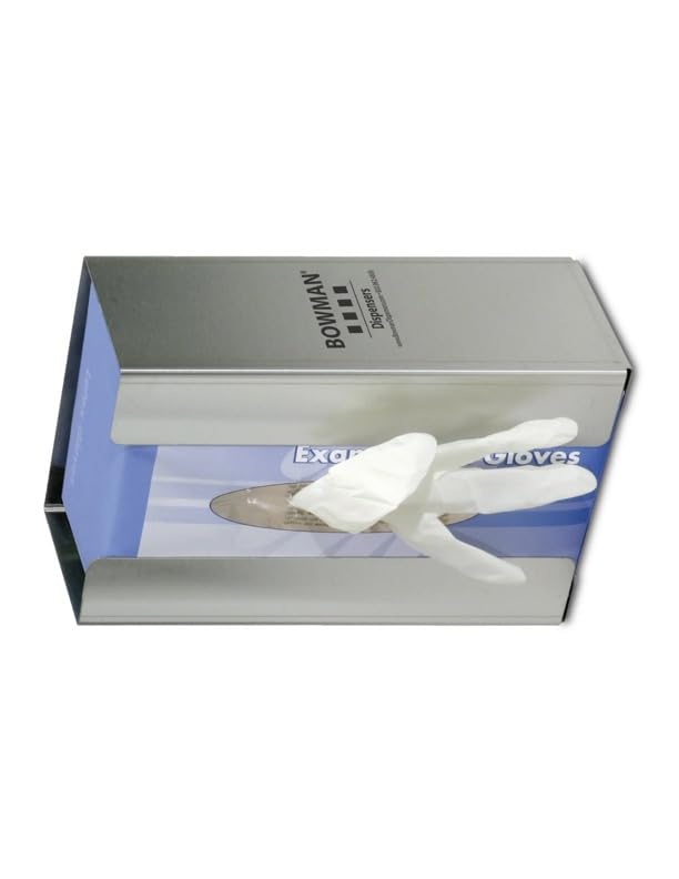 BOWMAN - Glove Box Dispenser - Single - Large Capacity with Flexible Spring 6.50"W x 9.96"H x 3.80"D
