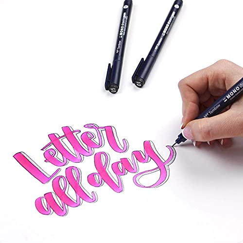 Tombow 66403 Mono Drawing Pen, 3-Pack. Create Precise, Detailed Drawings With Three Tip Sizes – 01, 03 And 05 #TOP6