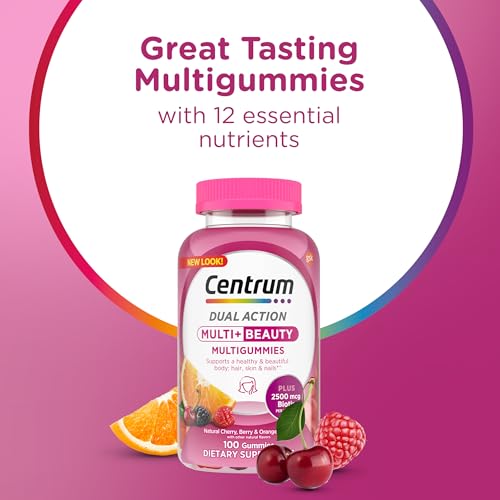 Centrum MultiGummies, Multi + Beauty, 100 Count - image 2