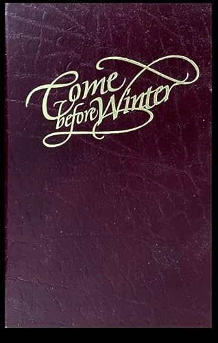 Come Before Winter....and Share My Hope B00277MY6C Book Cover