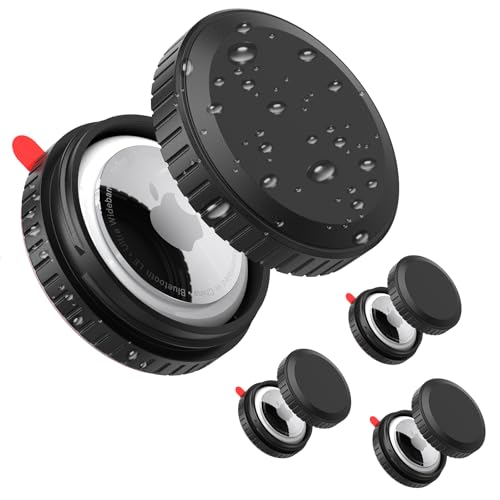 2 custodie compatibili con Apple Airtag IPX8 con adesivo 3M anti-urto antigraffio per bicicletta telecomando TV Drone portafoglio confezione da 2