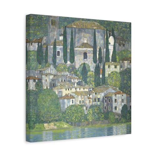 Toile Klimt Church in Cassone pour sublimer le salon ou un bureau lumineux