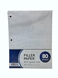 80CT Quad Ruled 4x4 Filler Paper