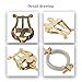 Yibuy Clarinet Lyre Clamp On Holder Replacement Parts for Marching Band 1.42