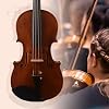 MV7000 Amzing One piece back !4/4 Full size Handcrafted violin.Strad-style .For Advanced and Professional Players.with Oblong case, shoulder Rest, Bow.