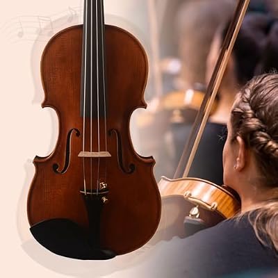 MV7000 Amzing One piece back !4/4 Full size Handcrafted violin.Strad-style .For Advanced and Professional Players.with Oblong case, shoulder Rest, Bow.