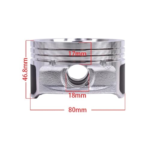 Segments de piston 80mm à haute étanchéité pour Forest 850 SP - 4