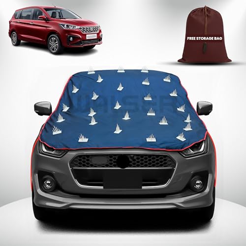 Image of WALSER Spike Car Cover for Maruti Suzuki Ertiga | Anti-Climb Nail Guard for Dogs & Monkeys | Protects Bonnet, Roof & Dicky | UV, Dust & Snow Protection | Spike Cover with 4 Adjustable Hook