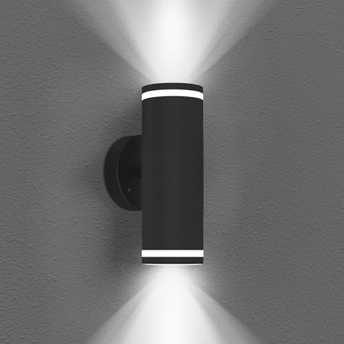 Kaitenv LED Wandlampe innen 1 Pack, outdoor Wandleuchte, up and down Außenwandleuchten aussen Aussenlampe außen Außenlampe Außenleuchte für innen...