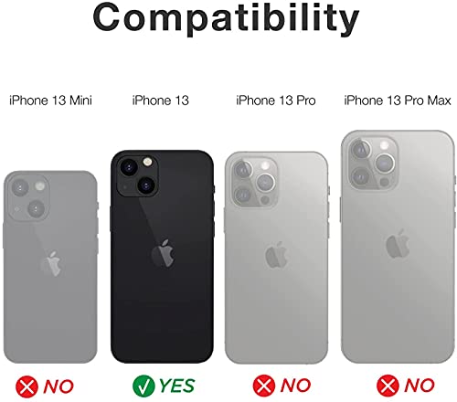 Image of MIDOS Silicone Back Cover Ring Logo Cut for Magsafe Compatible For iPhone 13 Lens Protection Chrome Back Cover for - iPhone 13 (Silver)