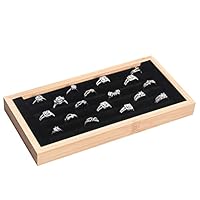 Coward Storage Tray Wood Jewelry Organizer Showcase Ring Display Holder