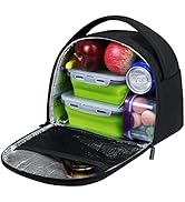Gloppie Kühltasche Klein Isoliertasche 8 Liter Lunchtasche Wasserdicht Lunchbag mit Reißverschlus...