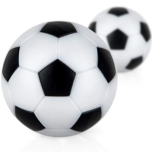 Coopay 12 Pieces 36mm Foosball Balls Table Football Soccer Replacement Balls for Official Tabletop Game with a Black Drawstring Bag (Black/White)