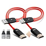 ✅【165ft/50m Drahtlose Übertragung】Der drahtlose HDMI wireless transmitter and receiver mit dem effizienten 5G-Chip bringt nahtlose Einrichtung und Umschaltung für Ihre Geräte, bis zu 50M Spiegelungsabstand, die branchenführende Klassifizierung für Reichweite und Signalstärke. Mit dieser Kommunikationstechnologie können Sie sich leicht bewegen und das Video in Gang halten.