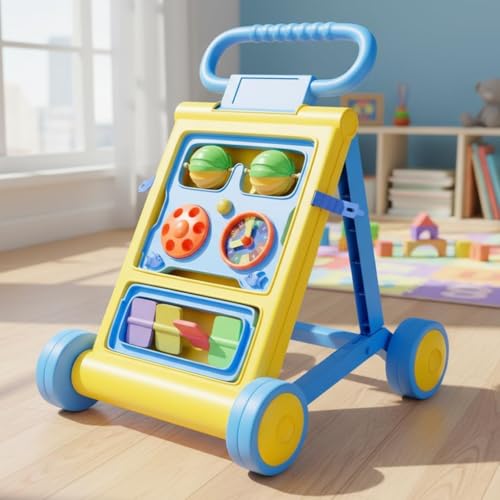 Image of StarAndDaisy Baby Walker /Multipurpose Push Walker for 0-24 Months (Yellow)