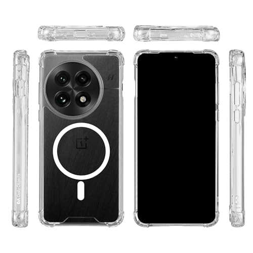 Image of DailyObjects Clear Magnetic Phone Case Cover Compatible with OnePlus 13 | Wireless Charging Slim Back Cover | 2 Layer Edge Protection & Shockproof