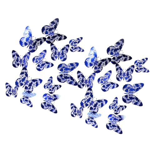 YARNOW 24pcs Pegatinas de Mariposas Removibles para Pared