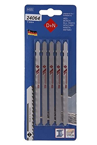 D + N en métal de coupe Lames de scie sauteuse Lot de 5