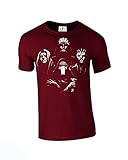 D&H CLOTHING UK Dark Side Star Wars Jedi Vader Darth inspirado Wars Emperors Galaxy camiseta unisex burdeos