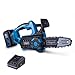 Scheppach Akku Mini Kettensäge BC-TCS200-X | 17,5cm Schnittlänge | 7m/s Schnittgeschwindigkeit | Schwert & -Kette 8‘‘/20 cm | Brushless | 20V-IXES-Serie | 10 Jahre Garantie | mit 4Ah Akku & Ladegerät
