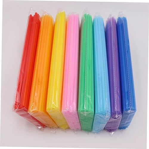 200 pitillos desechables azules claros para beber miniatura 3