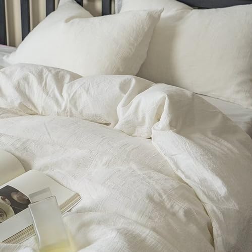 Parure de lit pour lit simple blanc, linge de maison hôtel S06 chic - 2