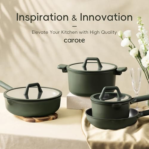 CAROTE-19pcs-Nonstick-Cookware-Sets-Pots-and-Pans-Set-Non-Stickkitchen-cookware-setPremium-Induction-Cookware-Green-Cookwares-Frying-pans-cooking-sets CAROTE 19pcs Nonstick Cookware Sets Pots and Pans Set Non Stickkitchen cookware setPremium Induction Cookware Green Cookwares Frying pans cooking sets