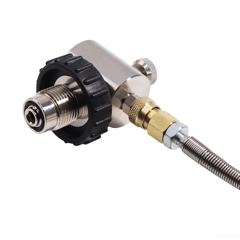 Adaptateur de remplissage manomètre plongée G5/8 tube ressort 61 cm - 7