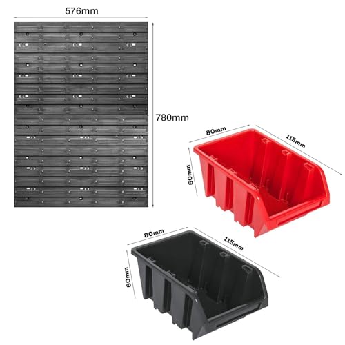 Image of VELURA 49Pcs Wall Mounted Board Tool Organizer Set Garage Storage Rack for Workshop|Home & Garden|Home & Garden