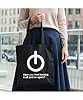 Hippowarehouse Have you tried turning it off and on again?Power button Tote Shopping Gym Beach Bag 42cm x38cm, 10 litres #1
