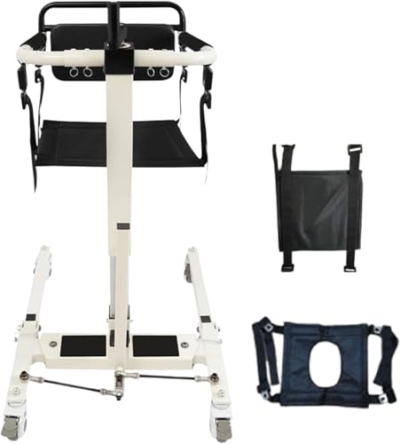 MhWrughts Silla de traslado de Pacientes, Elevador de Pacientes para Uso doméstico y en Coche, Silla de traslado para Personas Mayores, Altura y Anchura Ajustables, Capacidad de Carga 120 kg