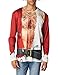 Faux Real Men's Bad Santa, Red/White, XX-Large