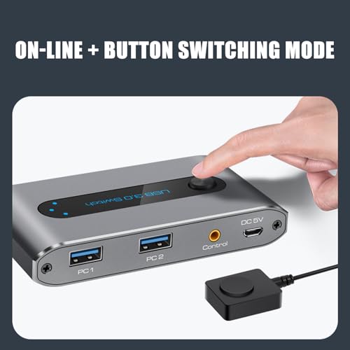 Conmutador USB para 2 PC que elimina el caos de cables y unifica el control de periféricos 6