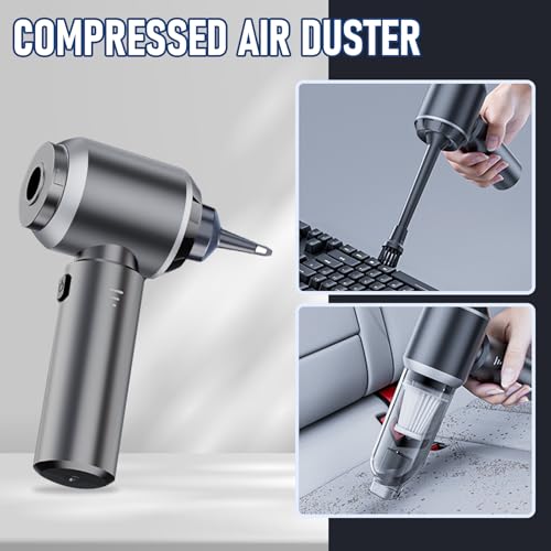 Image of Houscly Car Vacuum Cordless Mini Handhled 4-in-1 High Power Cleaner 20000Pa | brushless motor, 6000mAh, rechargeable, duster blower pet hair crumb cleaning for car, sofa, office desk; Ideal gifts for men