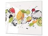 Tabla de cristal multifuncional: se puede usar como un práctico CUBRE VITRO, como protector de placas de cocina, como una gran tabla de cortar o amasar, como una bandeja grande, soporte para platos calientes, etc.