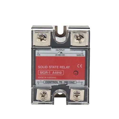 Relais monophasé MGR-1 A4810 contrôle AC 70-280V vers AC 24-480V avec kit refroidissement