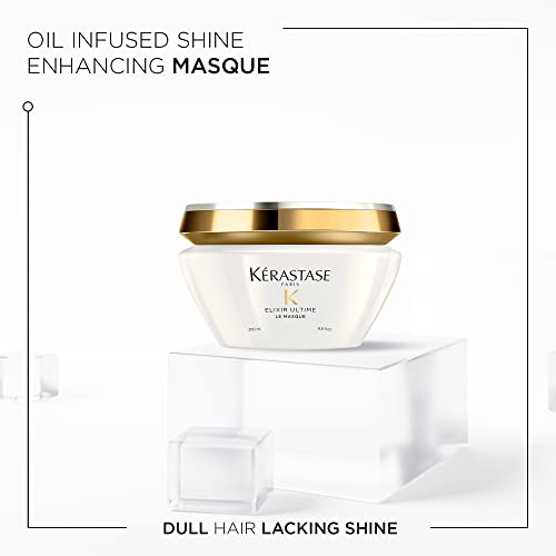 Kerastase Elixir Ultime Le Masque Hair Mask, 6.8 Fl Oz Kerastase Elixir Ultime Oil-Infused Mask | Shine Conditioning Treatment | For Dull Or Dry Hair | With Argan Oil, Camellia Oil & Marula Oil | Le Masque | 6.8 Fl Oz #TOP1