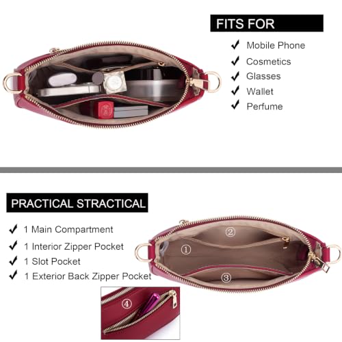 Image of Shoulder Bag for Women Retro Hobo Handbags Cross Body Purses