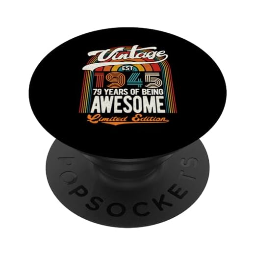 79 Years Of Awesome Born 1945 Edición Limitada 79 Cumpleaños PopSockets PopGrip Intercambiable