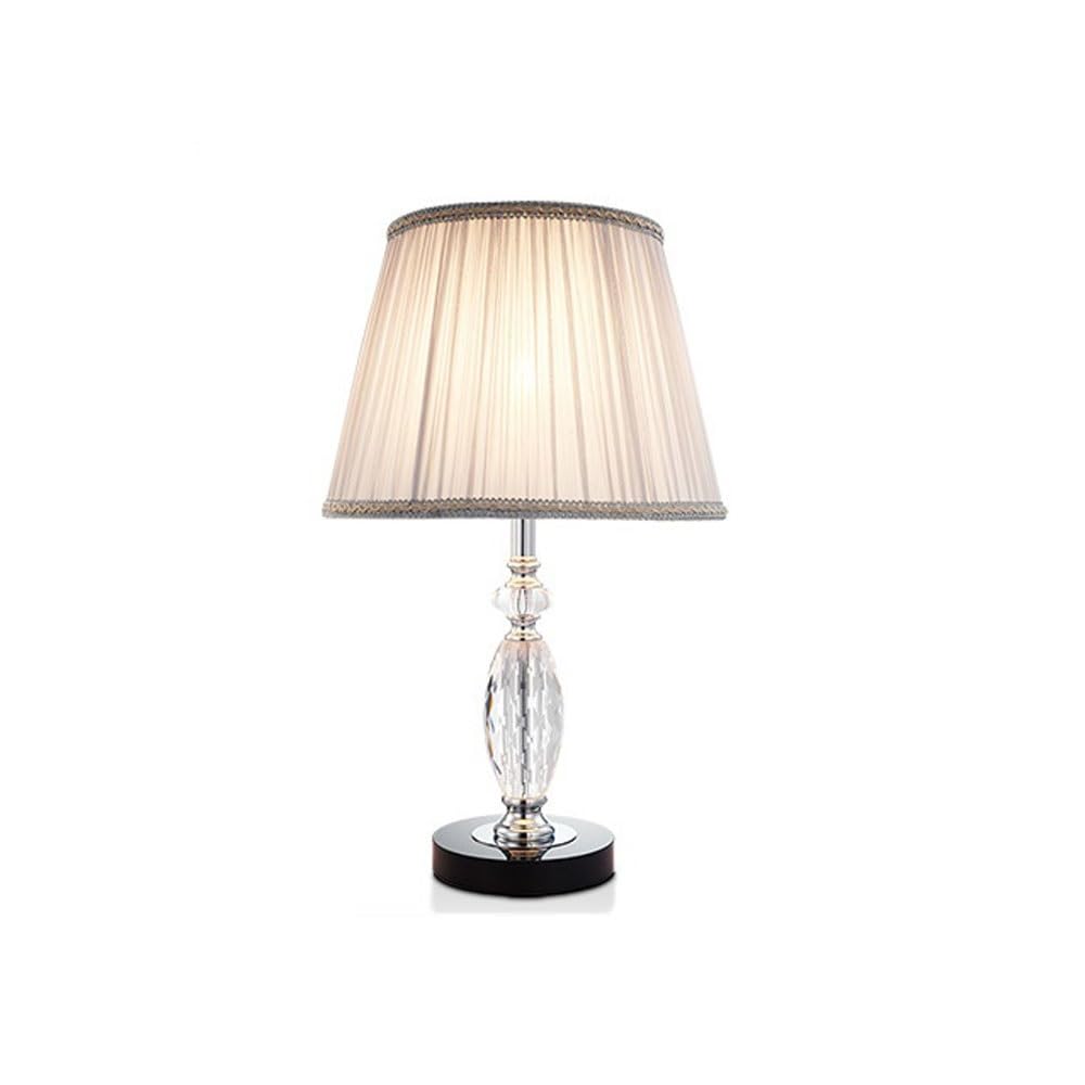 Zeng25liangOu-12 Bedside Lamps Crystal Desk Lamp Minimalist Bedroom and Study Atmosphere Light(Natural)
