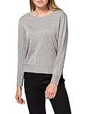 1. GANT Cuello de algodón Ligero en C Suéter, Gris, XL para Mujer