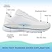 Knixmax Outdoor Unisex Wide Running Shoes Lightweight Walking Shoes Women Comfortable Fashion Casual Sneakers Slip Resistant Work Trainers for Women White US 14/EU45