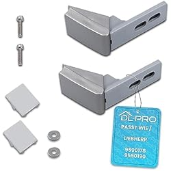 Cargador Frontal Liebherr DL-pro DL-pro Kit de dos bisagras inoxidables para la manija del frigorífico Liebherr 9590178 9590190 para puertas de frigorificos y congeladores