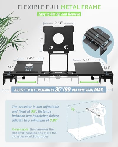 Standing treadmill desk